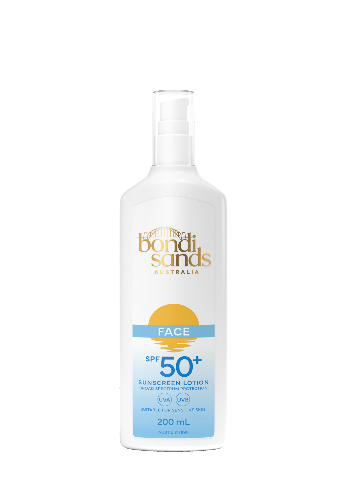 Bondi Sands Fragrance Free Face Lotion SPF 50+ 200mL