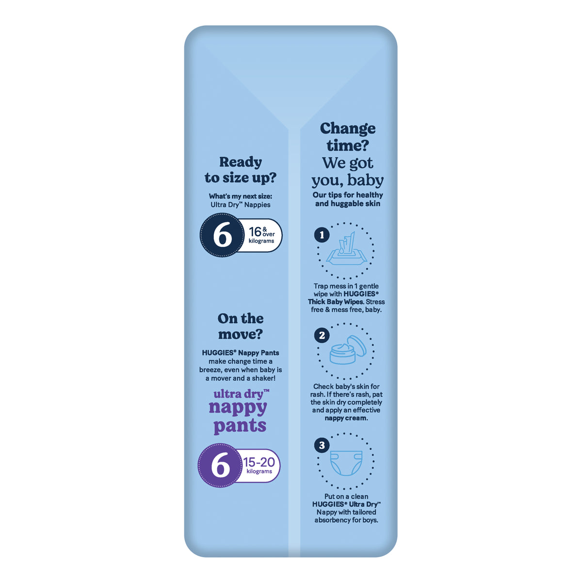 Huggies Ultra Dry Nappies Boys Size 5 (13-18kg) 16 Pack