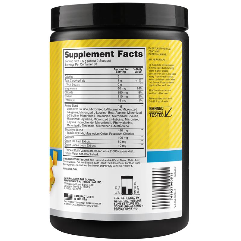 Optimum Nutrition Amino Amino Energy + Electrolytes Pineapple 285g