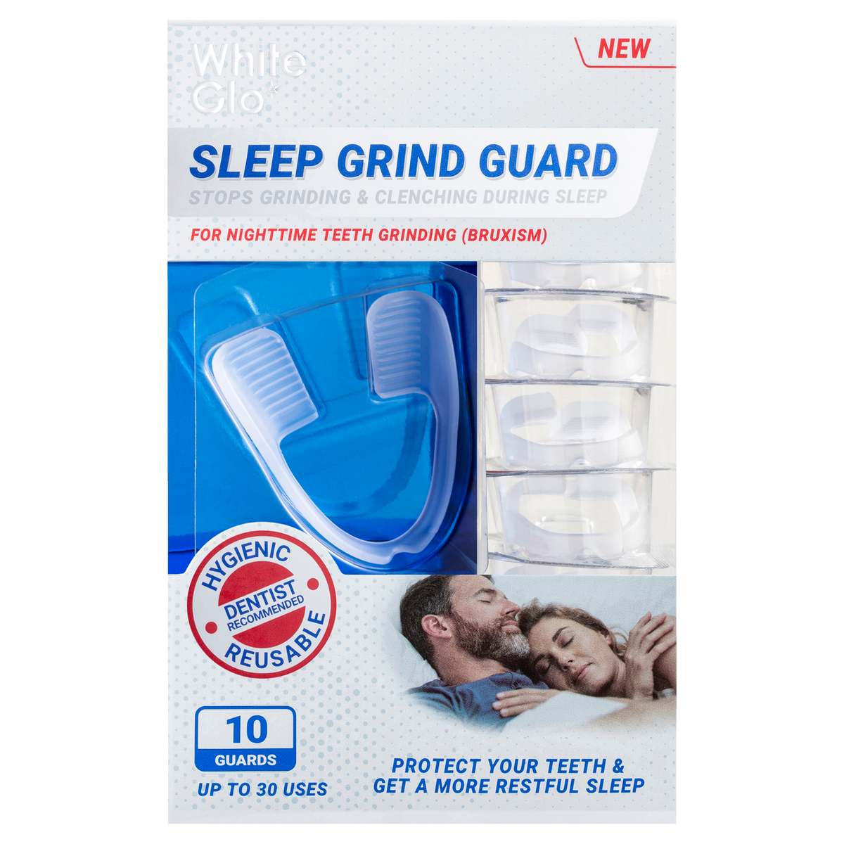 White Glo Night Guard For Grinding Teeth