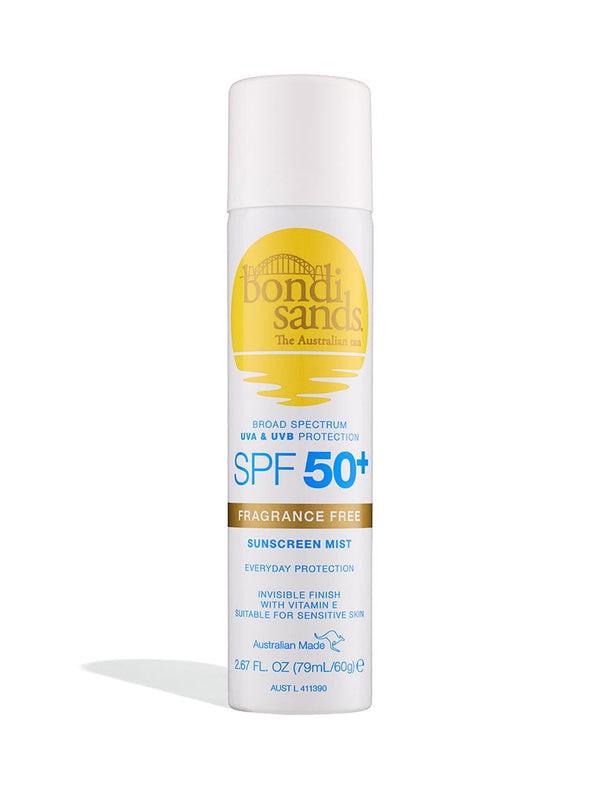 Bondi Sands SPF 50+ Fragrance Free Sunscreen Face Mist 79ml