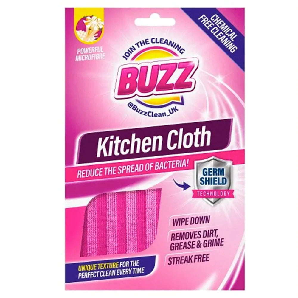 Buzz Microfibre Kitchen Cloth Germ Shield
