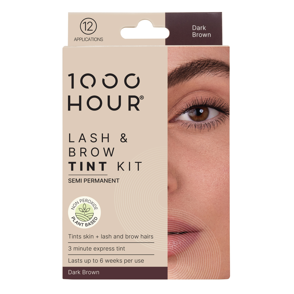 1000HOUR Lash & Brow Tint Kit Dark Brown