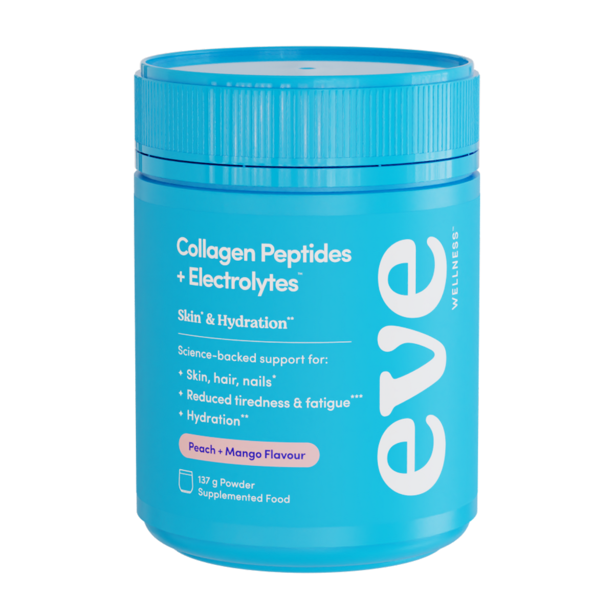 Eve Wellness Collagen Peptides + Electrolytes - Peach & Mango