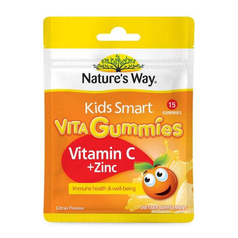 Nature's Way Pocket Pack Kids Smart Vit C + Zinc 15