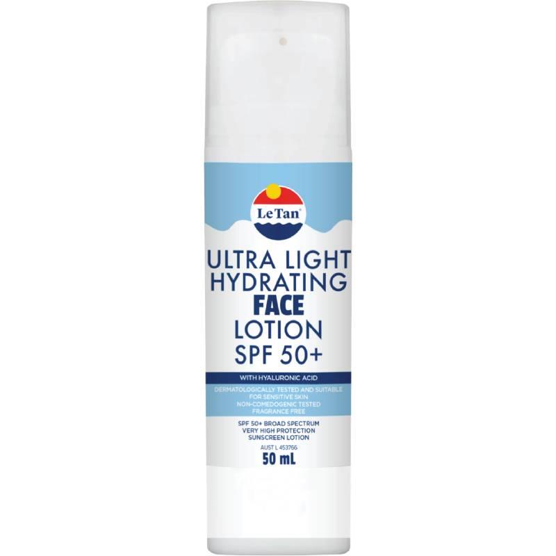 LE TAN Ultra Hydrating Face Lotion SPF50 50ml