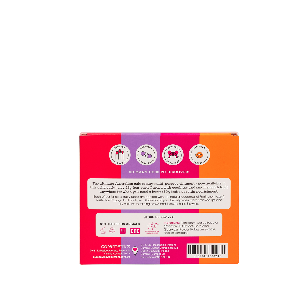 PURE PAW PAW Lip App Ointm. 15g 4pk
