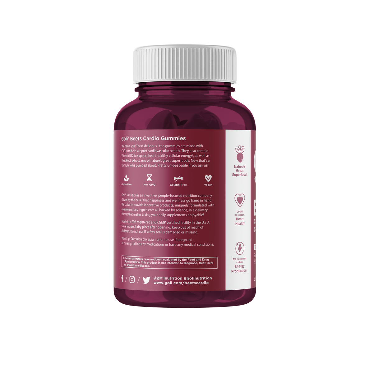 Goli Beets Cardio Gummies 60pcs