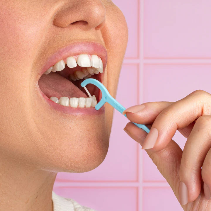 Grin Ultra Smooth Adult Floss Picks with Manuka Oil Infusion 40 Pack