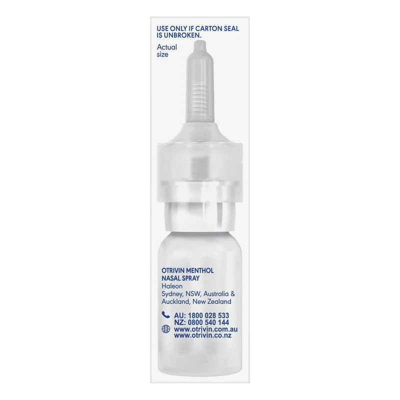 Otrivin Adult Menthol Nasal Spray 10 mL