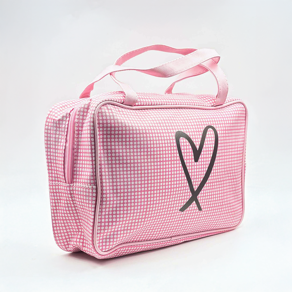 HB&Co Large Mini Check Make Up Bag