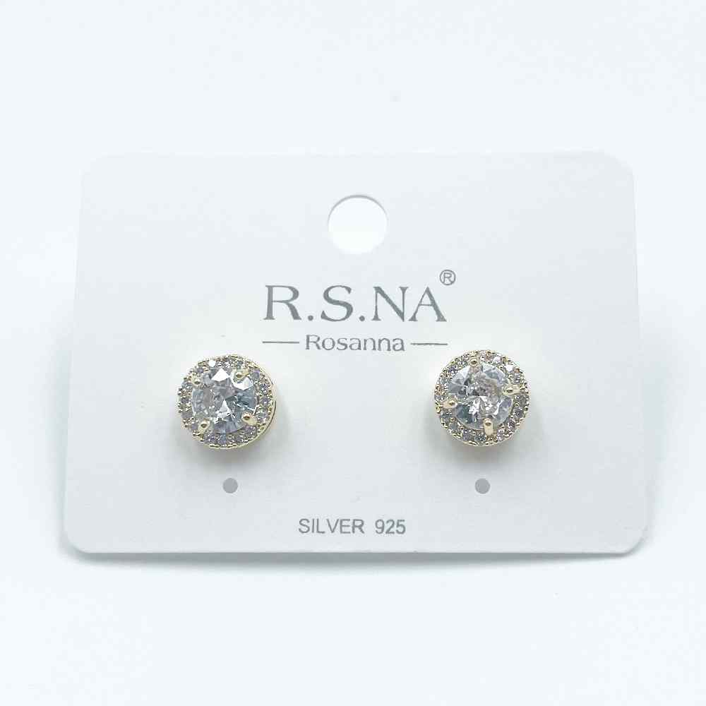 HB&Co Diamond Stud Silver Earring