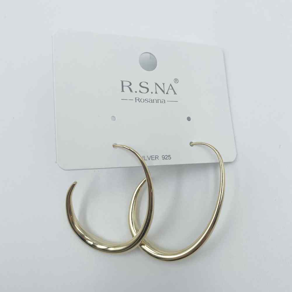 HB&Co Half Large Hoop Gold Earring