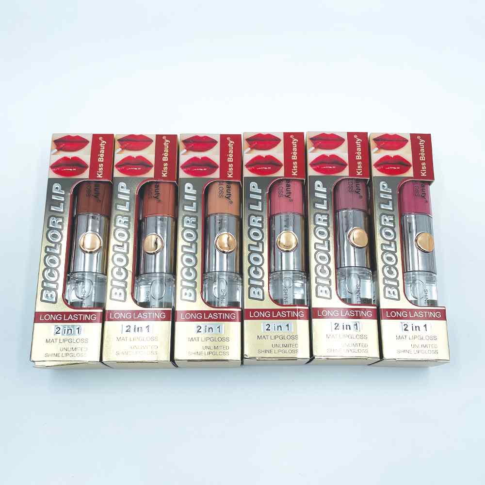 Kiss Beauty Lipgloss Bicolour 2 in 1