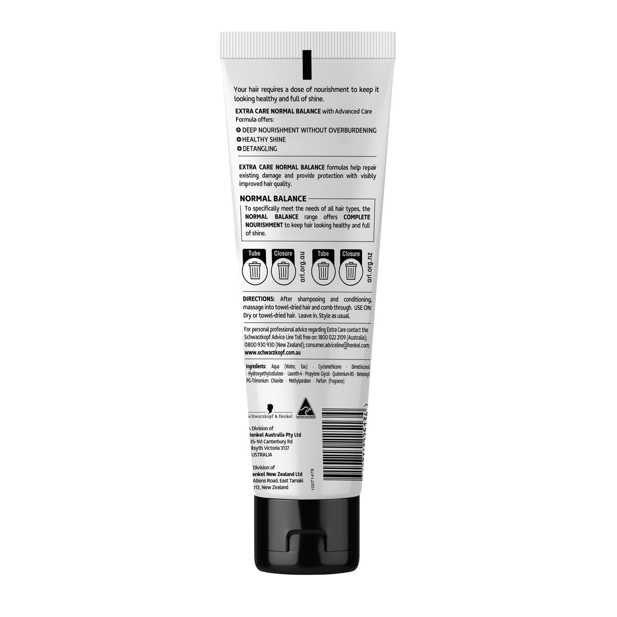 Schwarzkopf Extra Care Normal Balance Nourishing Leave in Treatment 150mL