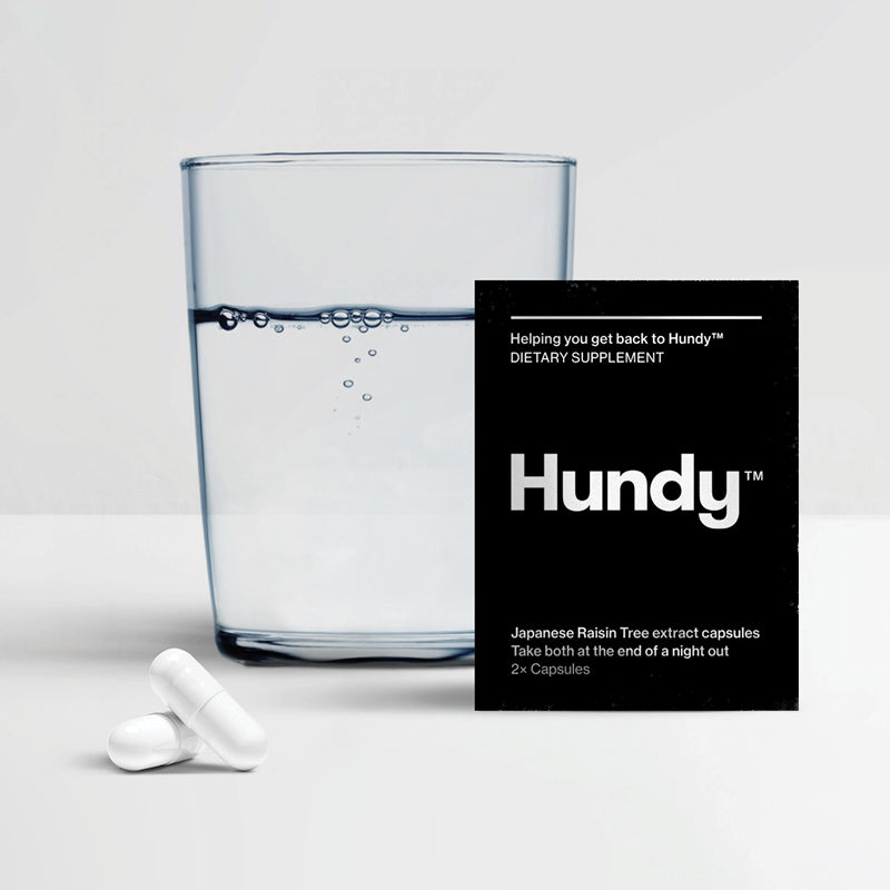 HUNDY Natural Hangover Cure Capsules Single 1s
