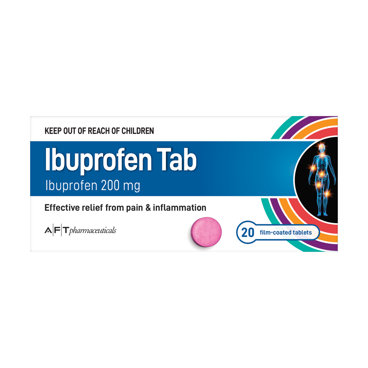AFT Ibuprofen 200mg Tabs 20s Limit 5 per transaction