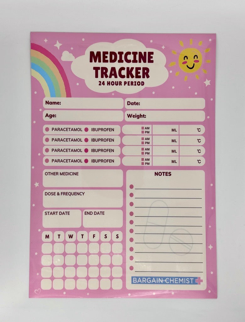 BC Medicine Tracker Pink