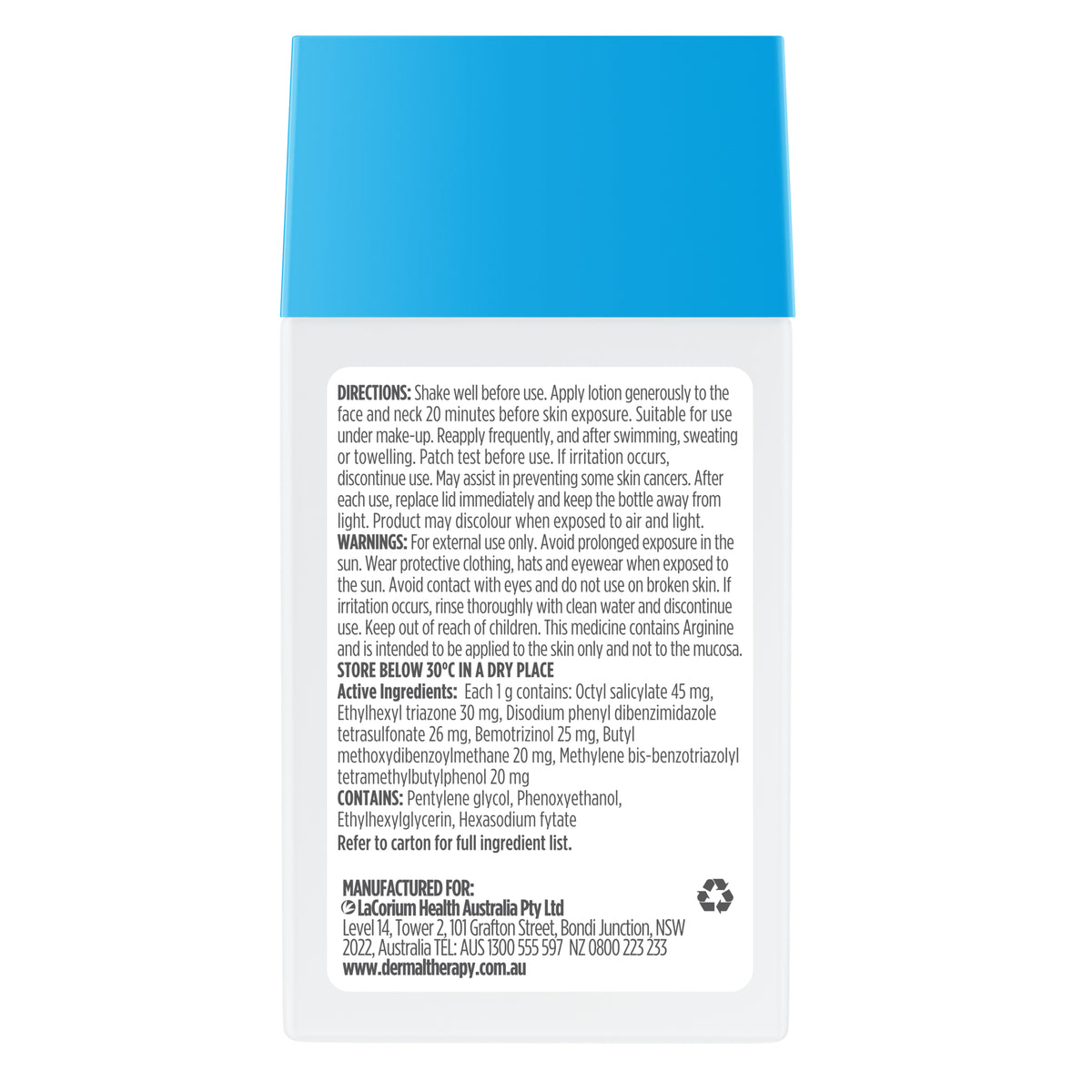 Dermal therapy Acne Oil Free SPF 50+ Sunscreen 50ml
