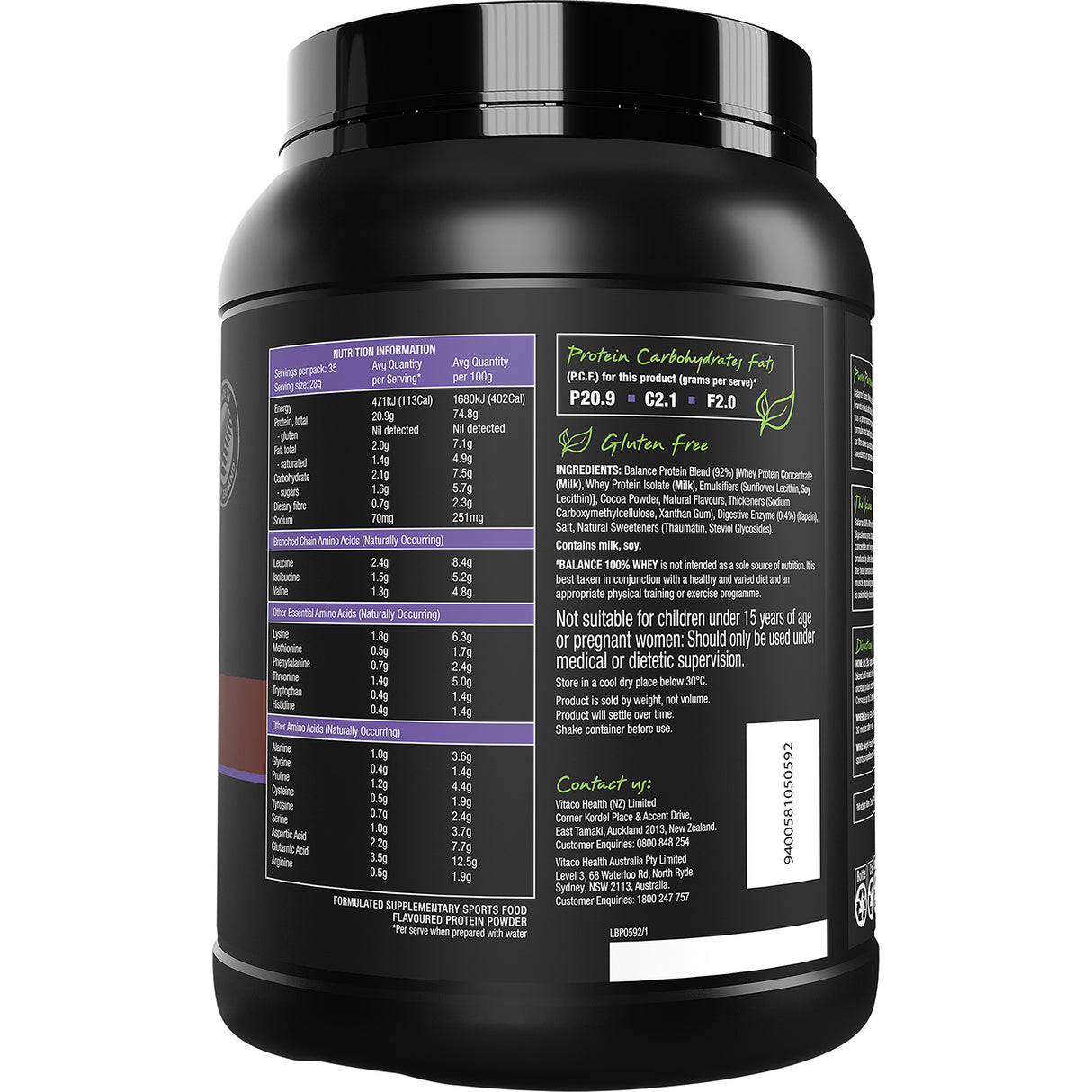 Balance 100% Whey Chocolate 1kg