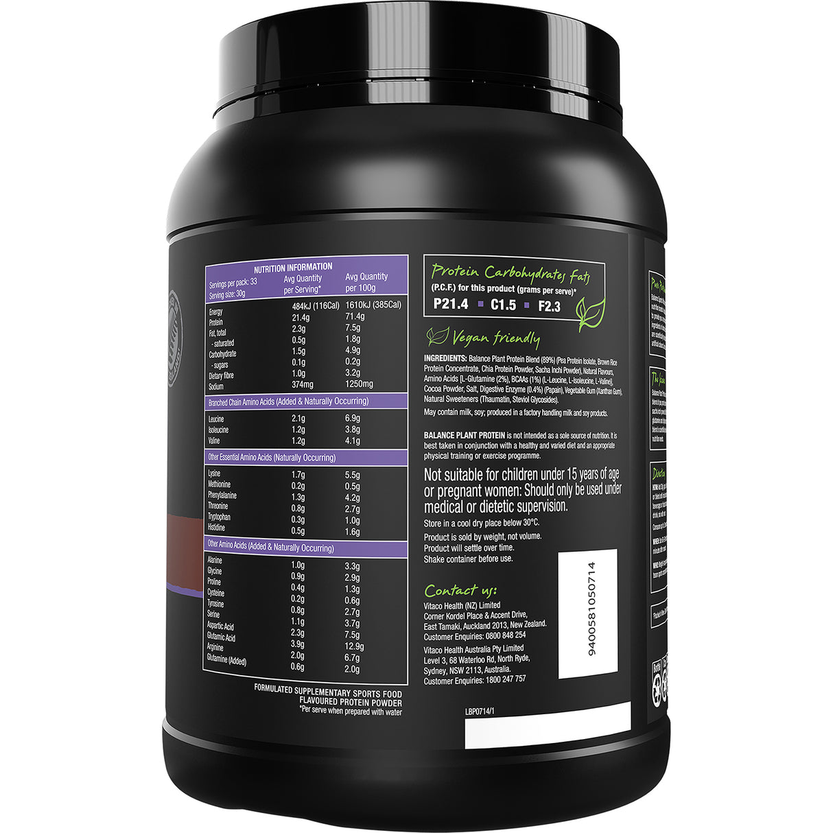 Balance Plant Protein Chocolate 1kg
