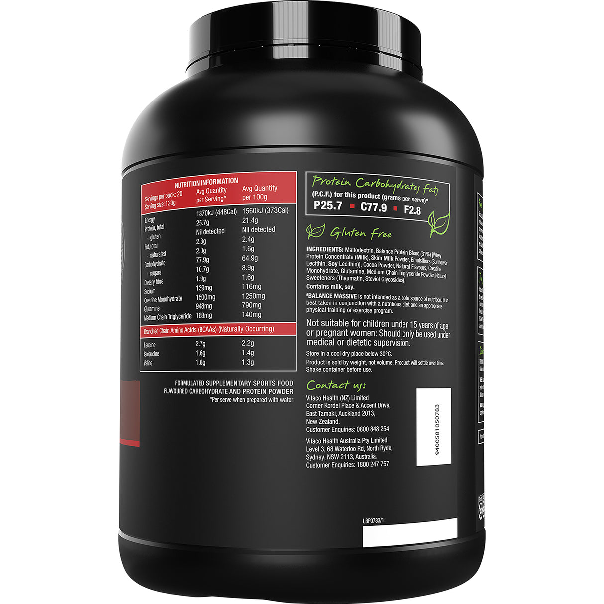 Balance Massive Chocolate 2.5kg