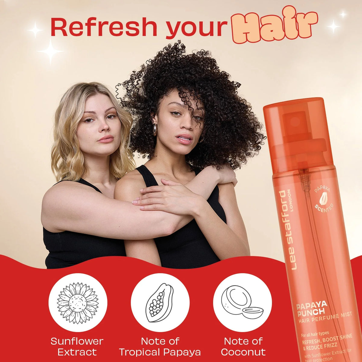 Lee Stafford Hair Perfume Mist Papaya Punch 80ml