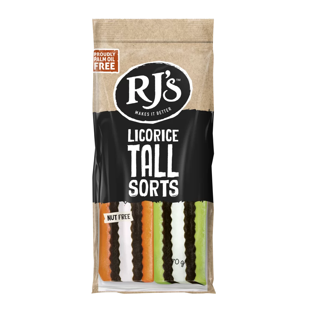 RJs Licorice Tallsorts 70g