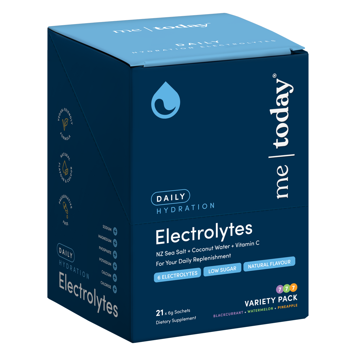 Me Today Daily Hydration Electrolytes Variety 21x6g 126g