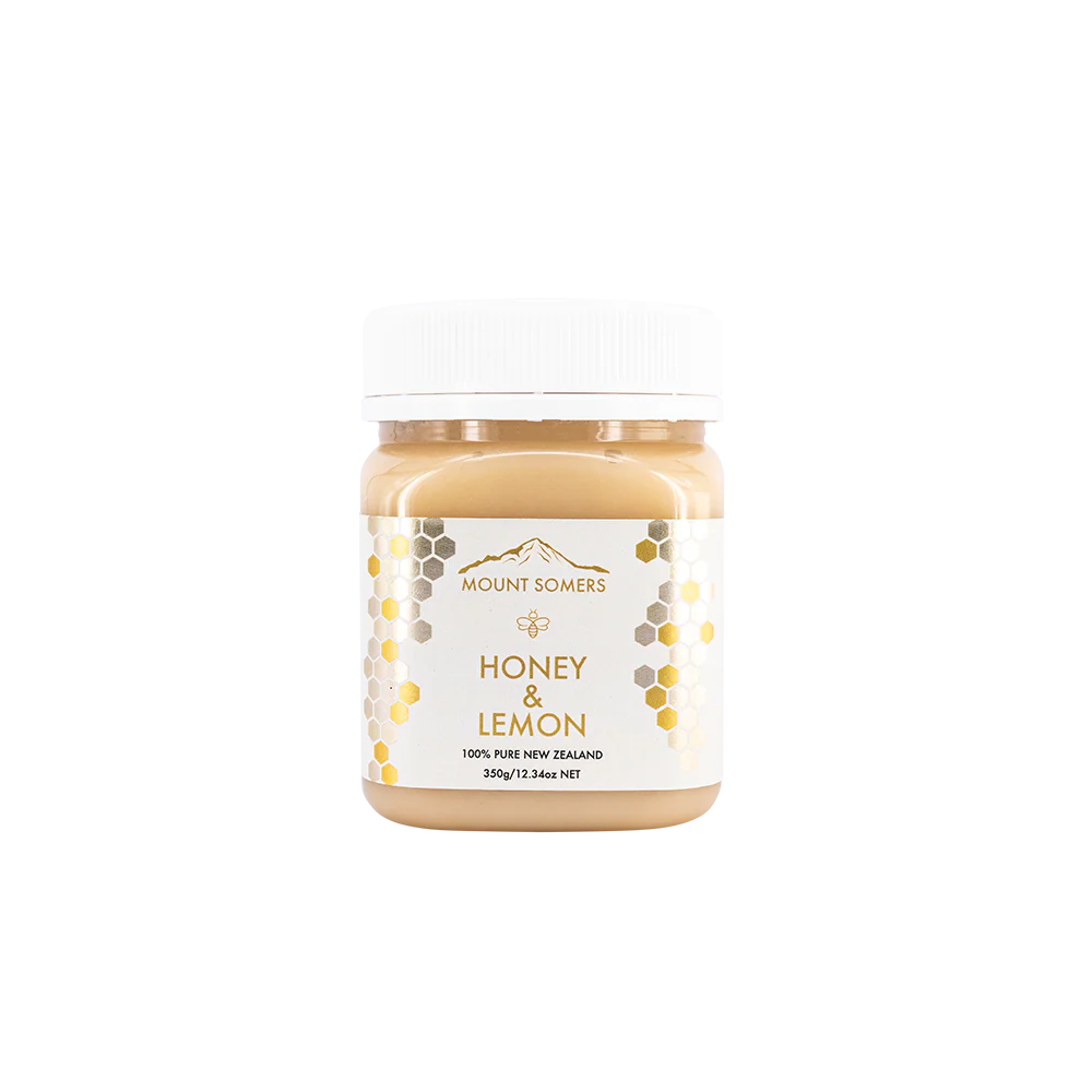 Mt Somers Lemon Flavour Honey 350g