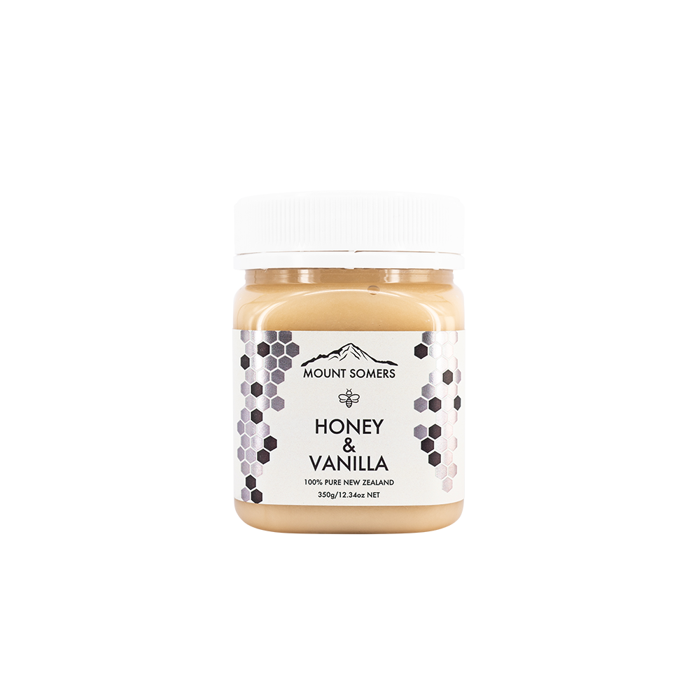 Mt Somers Vanilla Flavour Honey 350g