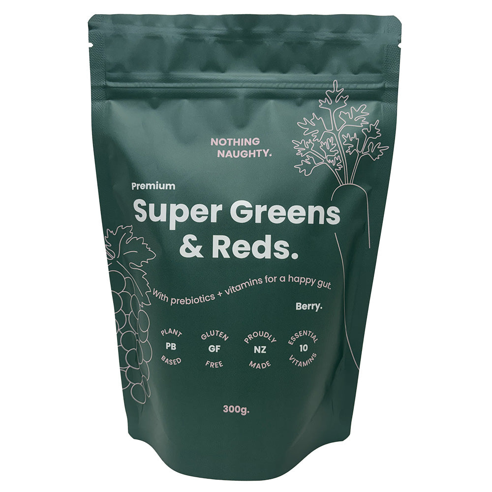 Nothing Naughty Super Green & Reds Berry Flavour 300g