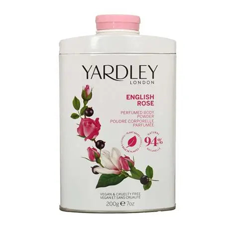 Yardley English Rose Perfumed Talcum Body Powder 200g