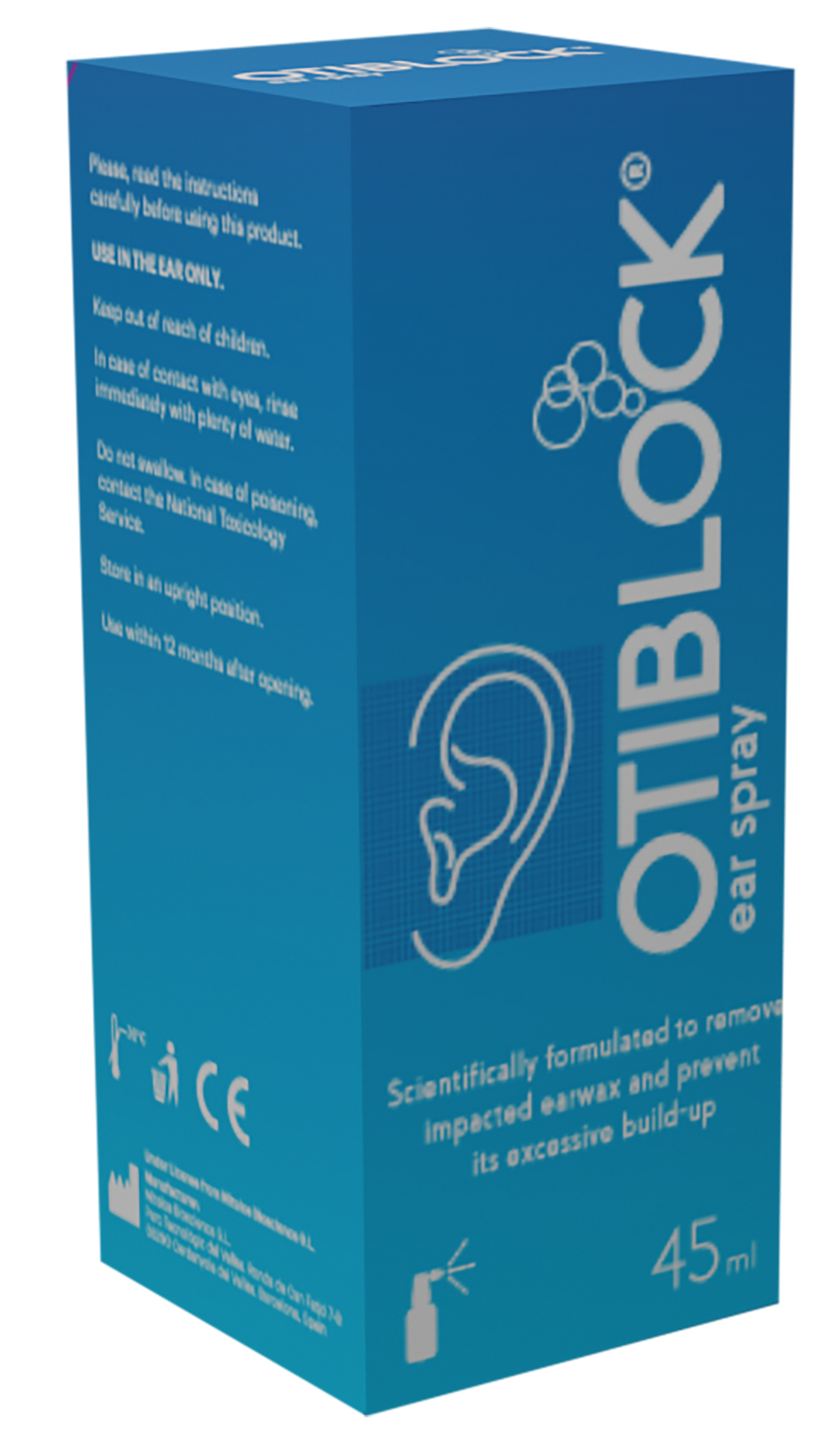 OTIBLOCK Ear Spray 3% 45ml