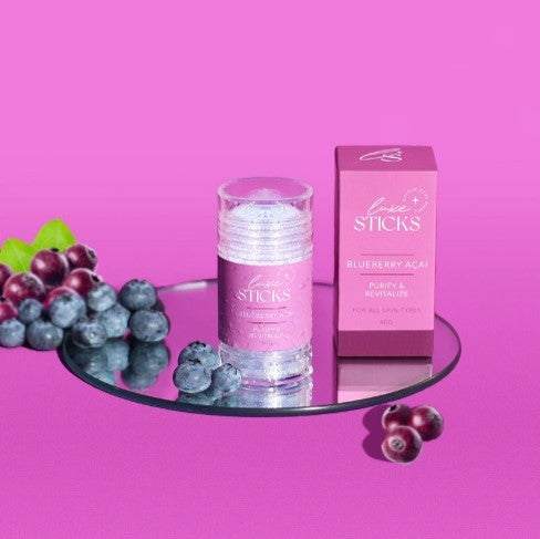 LuxeSticks Blueberry & Açaí Berry Clay Mask Stick