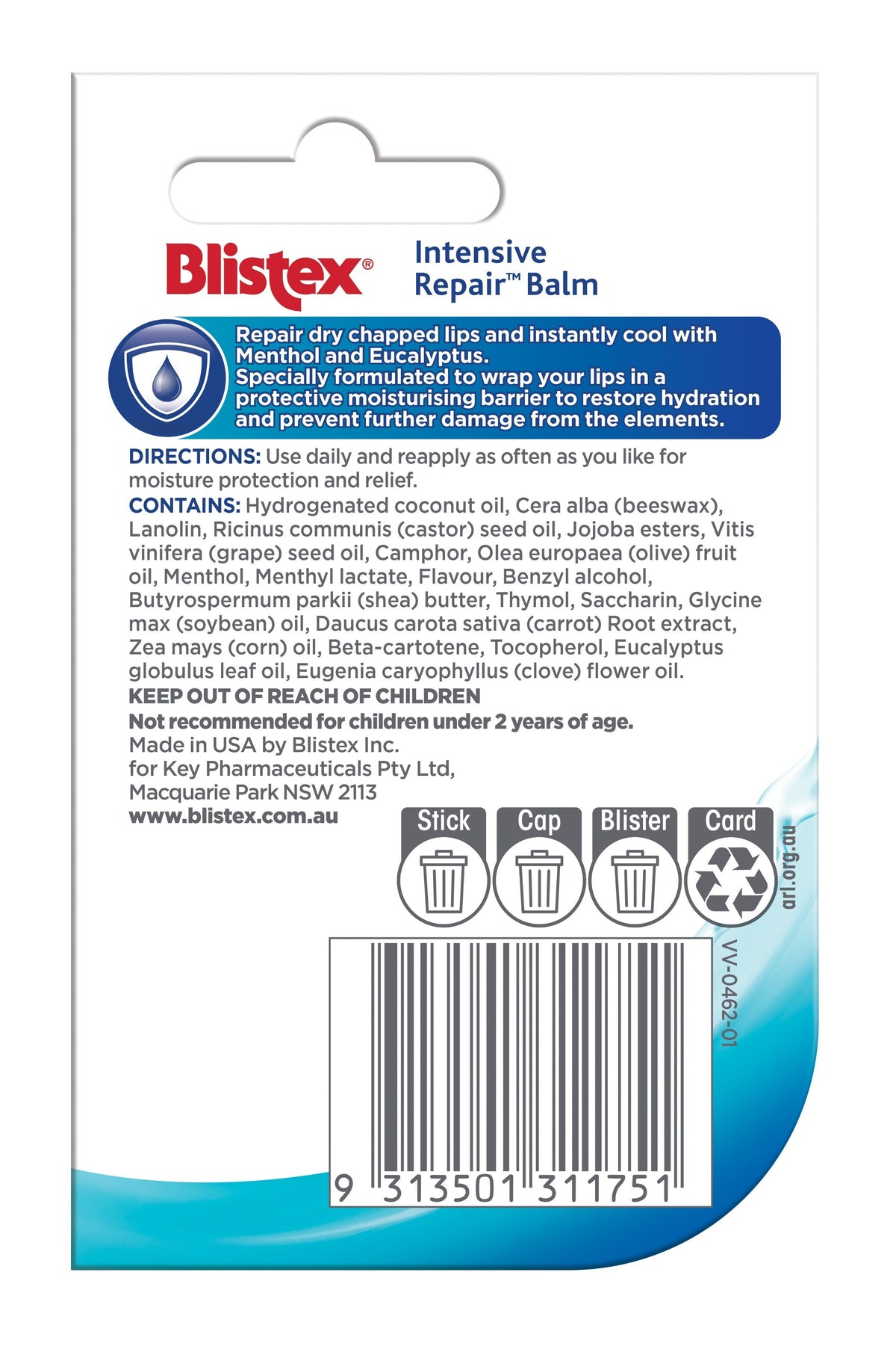 Blistex Intensive Repair Balm Twin Pack