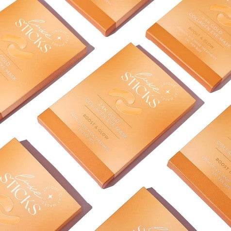 LuxeSticks 24K Gold & Collagen Crystal Eye Mask