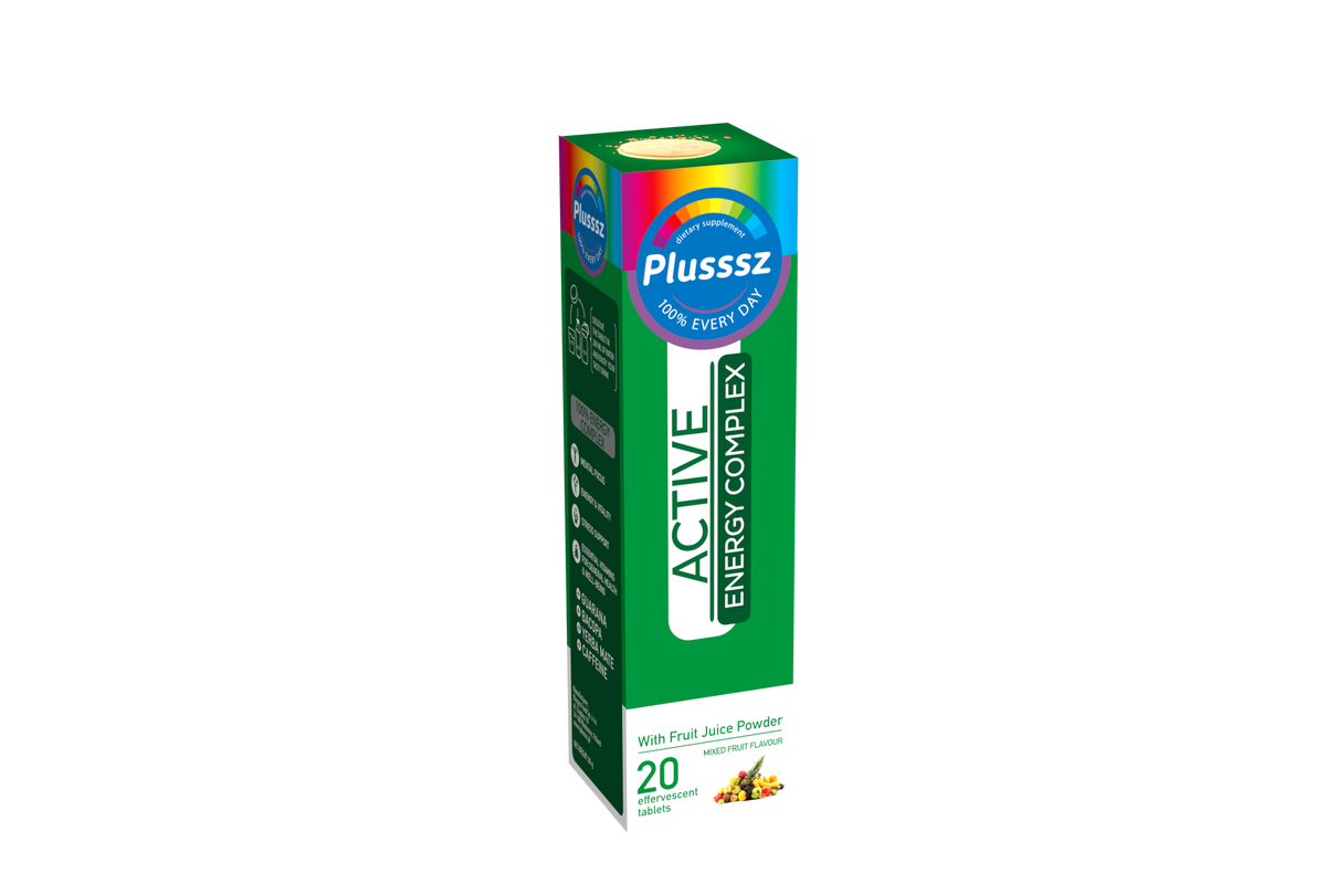PLUSSSZ Active Energy Effervescent Tabs 20pk