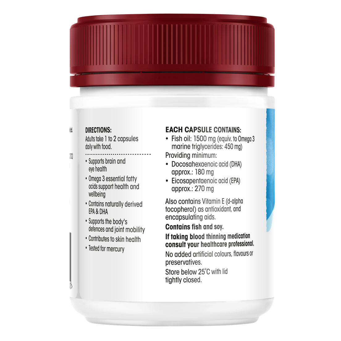 Red Seal High Strength Fish Oil 1500mg 125 capsules