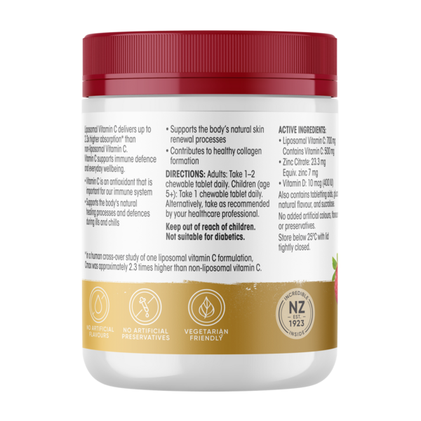 High Absorption Liposomal Vitamin C 500mg Mixed Berry