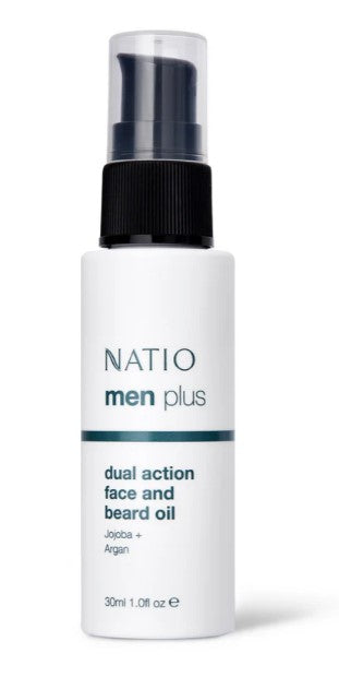 NATIO Men Plus Dual Action Face and Beard Oil 30ml
