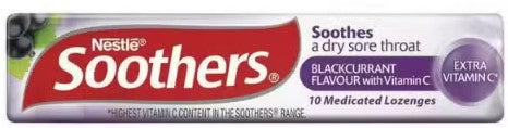 NESTLE Soothers Blackcurrant Lozenge 10pk
