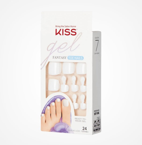 KISS Toenails White This is Classic