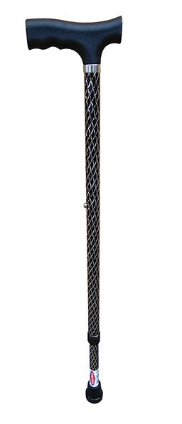 Surgical Basics Walking Stick Adjustable Spark Black 30-39in