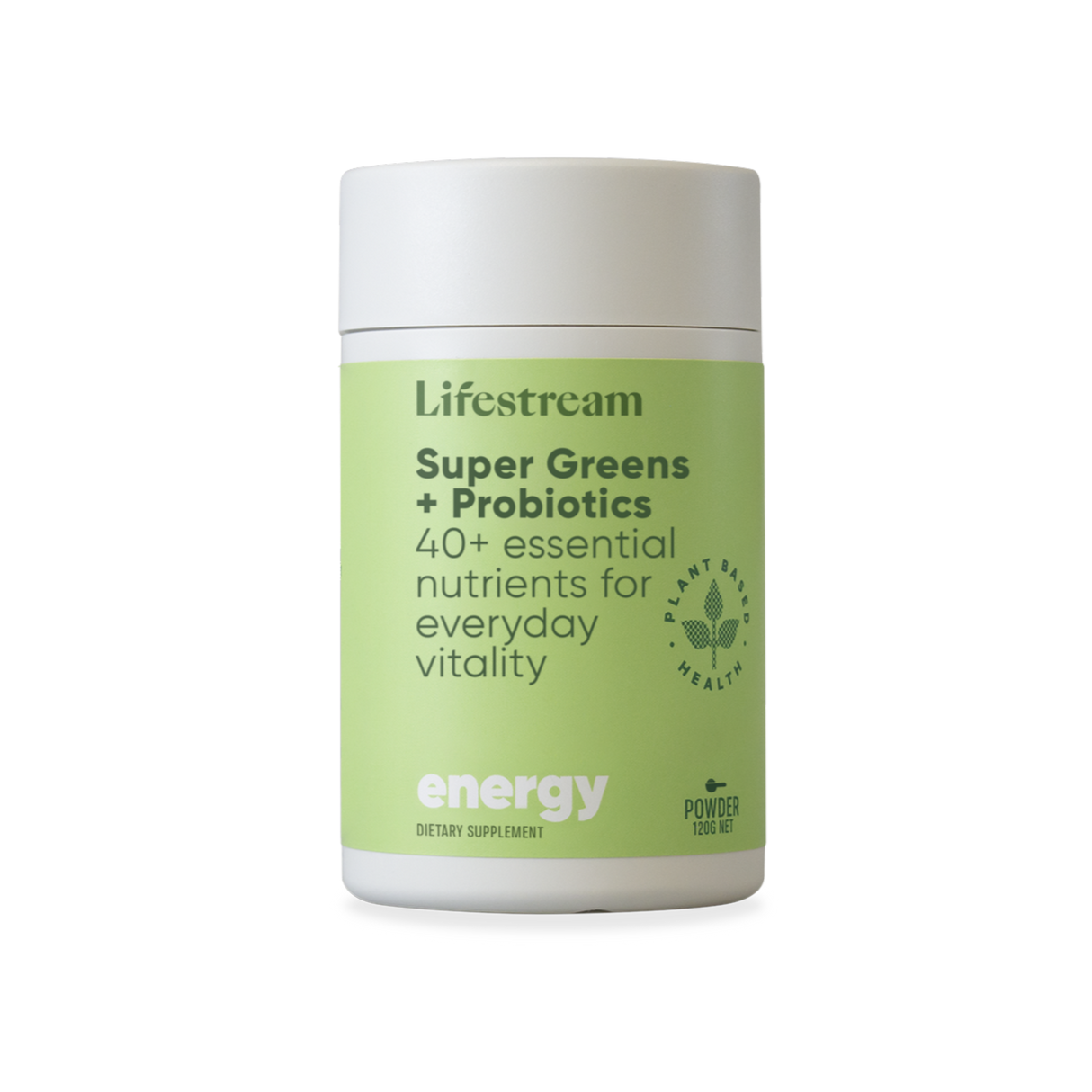 Lifestream Super Greens + Probiotics 120gm