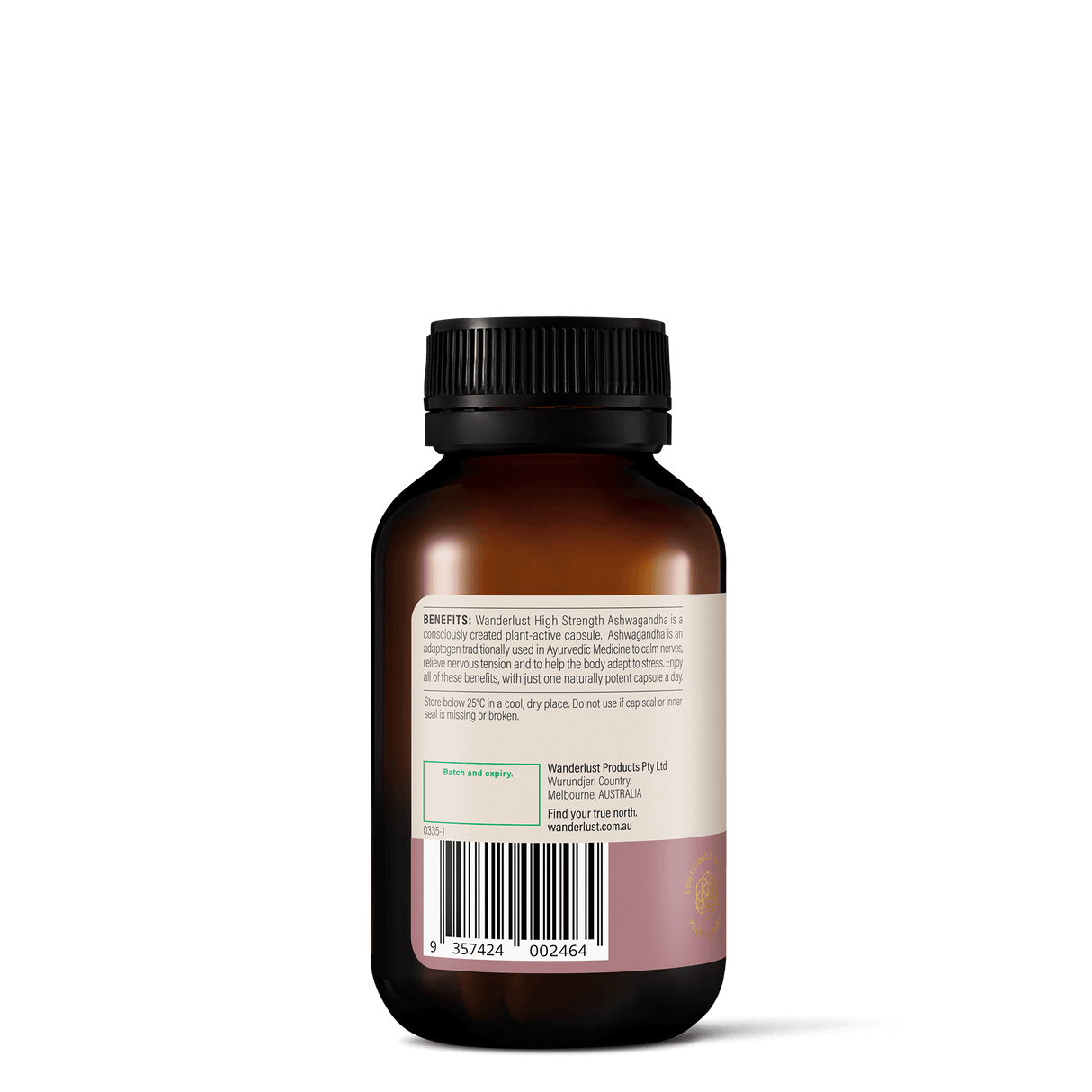 Wanderlust High Strength Ashwagandha Capsules 60s