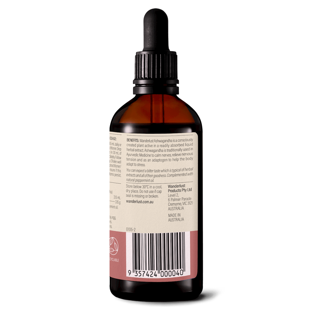 Wanderlust Ashwagandha Drops 90ml
