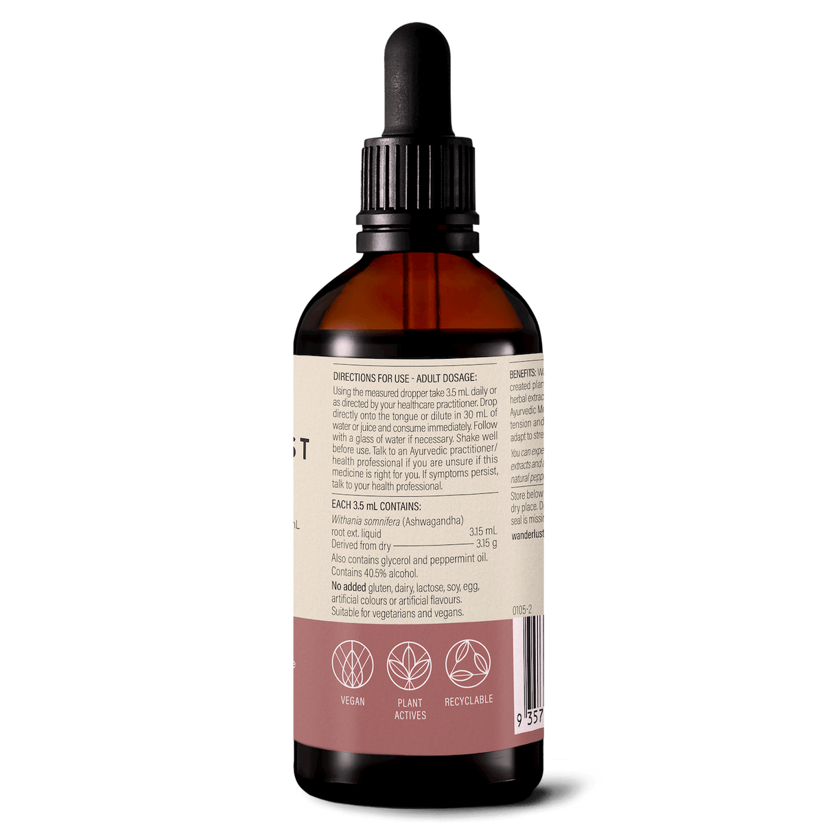 Wanderlust Ashwagandha Drops 90ml