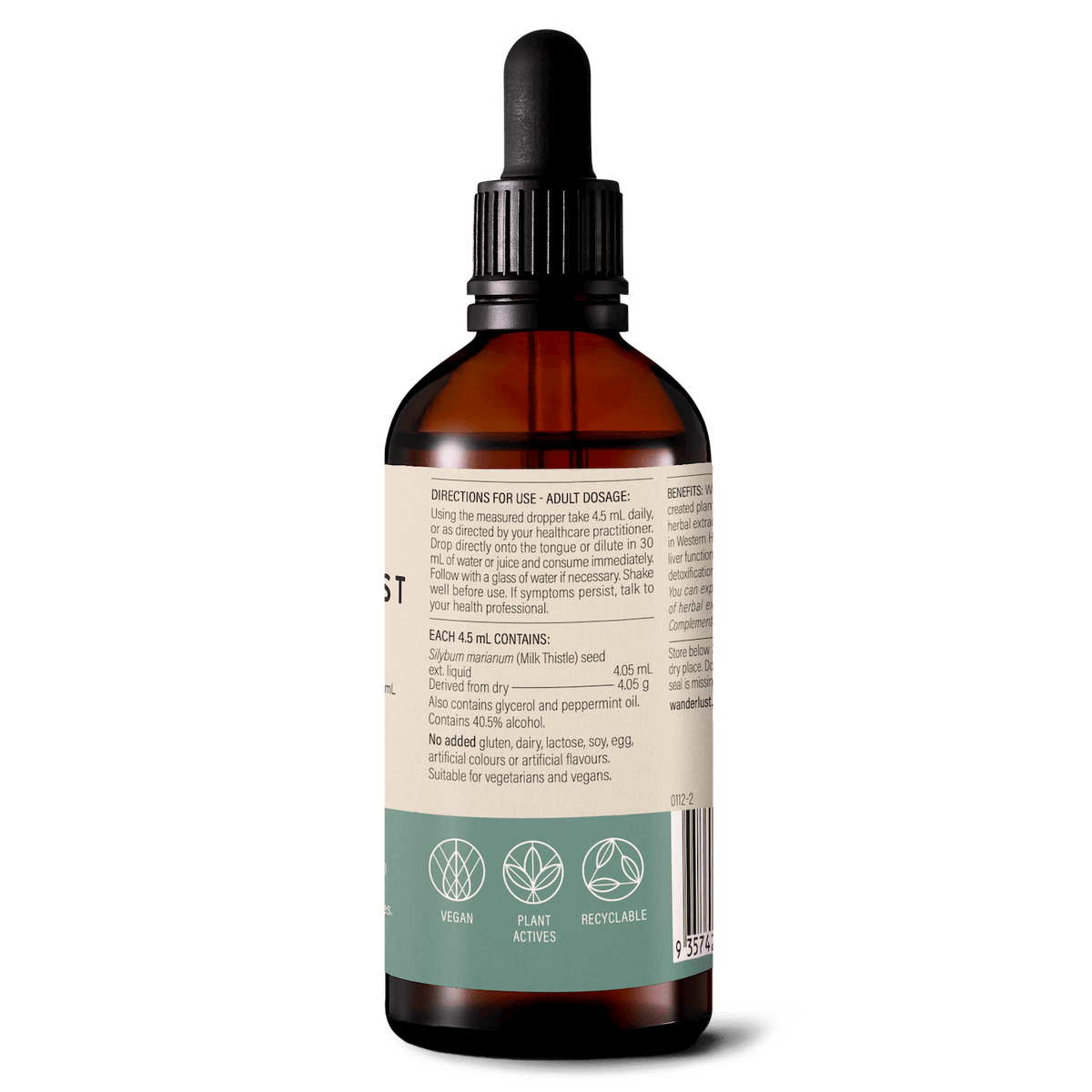 Wanderlust Milk Thistle Drops 90ml