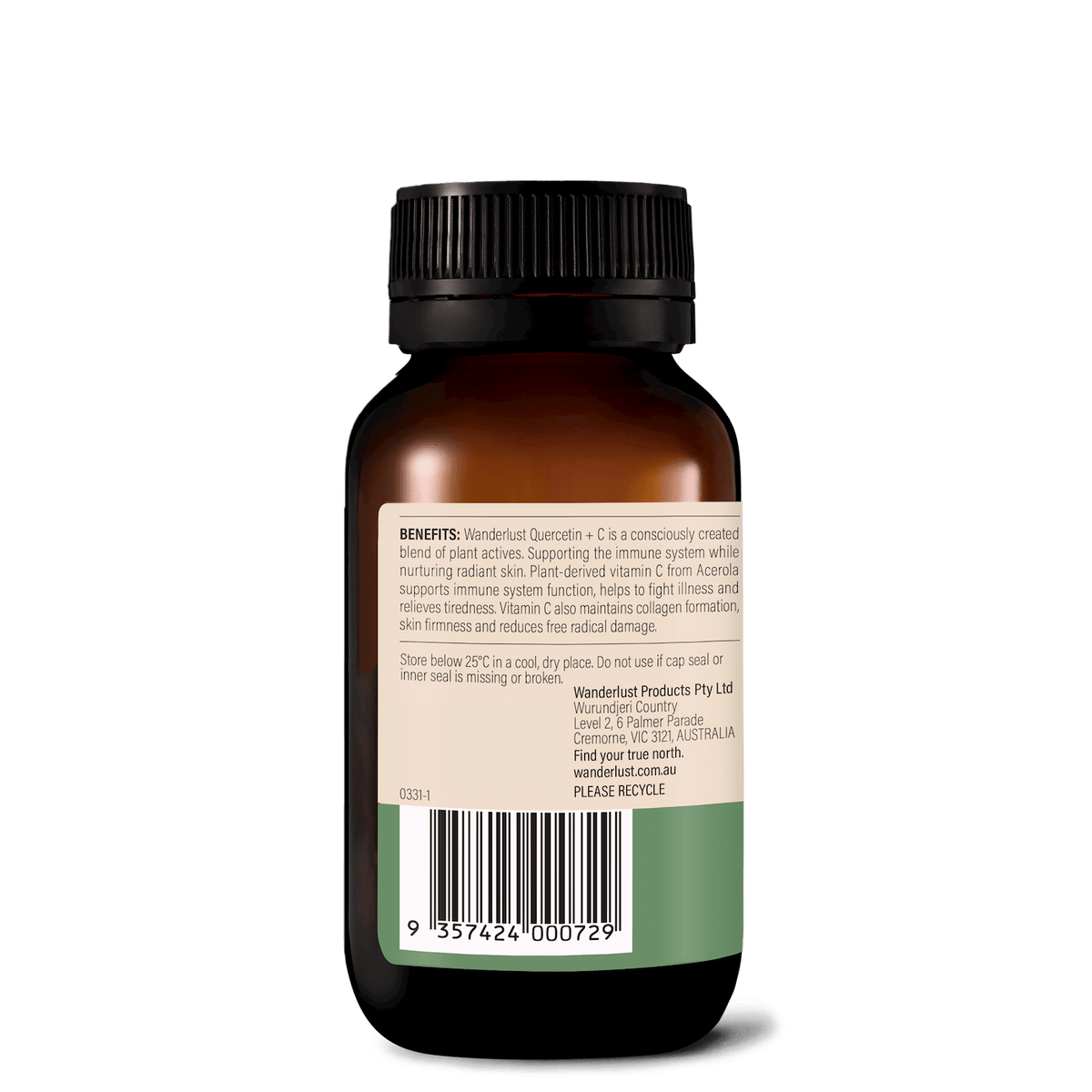 Wanderlust Quercetin + C Capsules 30s
